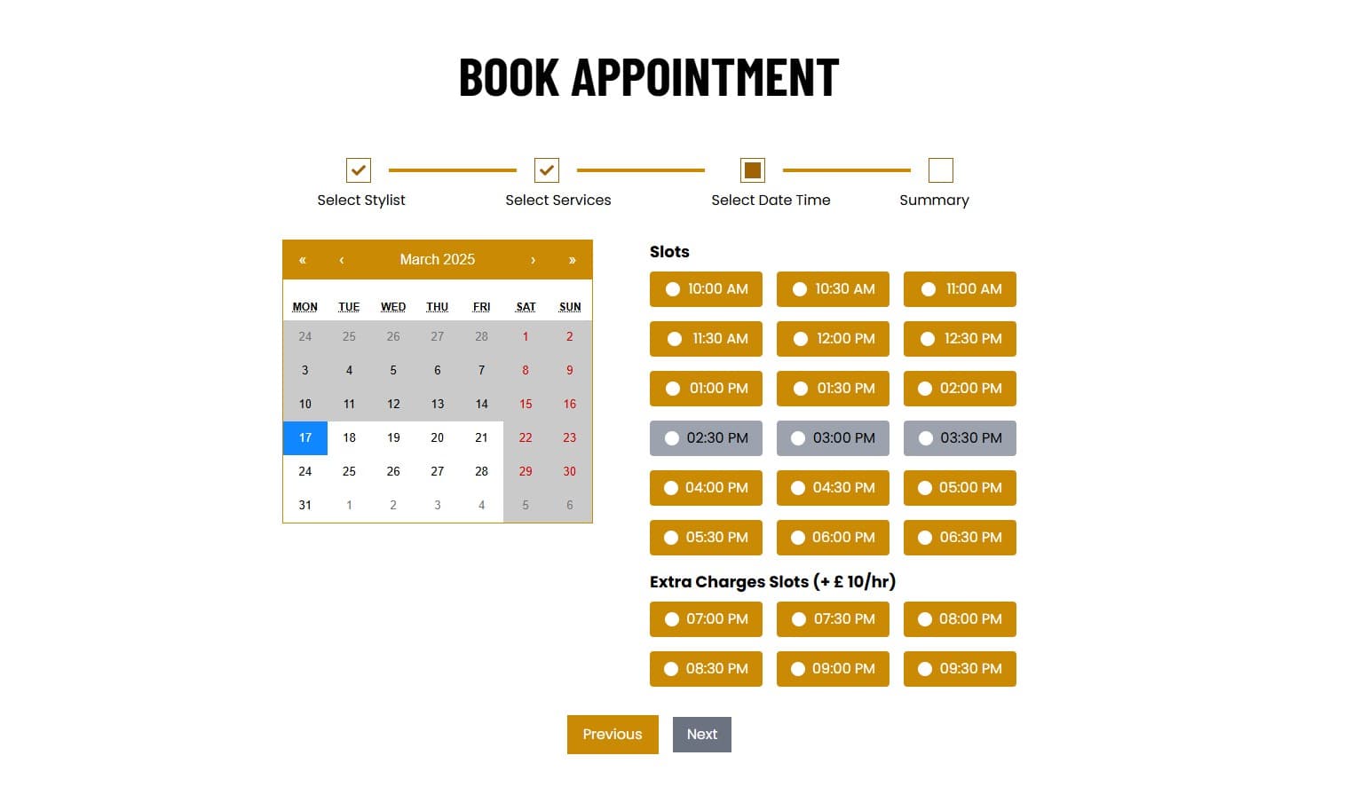 Booking System